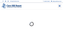 Tablet Screenshot of cavehillresort.com